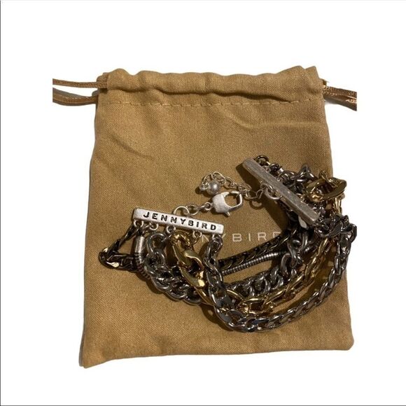 Jenny Bird Austin Cuff Link Bracelet Multi Metals - Picture 6 of 8
